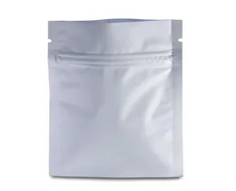 Bolsa de pacote de fecho de zíper de folha de alumínio branca fosca 200pcslot Saco de armazenamento de alimentos Chá Snacks Embalagem de longo prazo Folha de Mylar 9662749