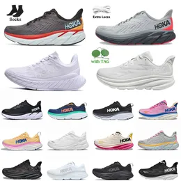 디자이너 Hoka Shoes Hoka Clifton 8 9 Hokas Womens 캐주얼 런닝 신발 Seeweed Brown Bondi 8 트리플 블랙 흰색 탄소 x 2 Dhgate Mens 트레이너 스니커즈 크기 36-45