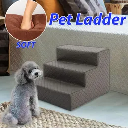 Rampe Scale per Cani in Spugna Antiscivolo Letto per Cani Rimovibile Scale per Animali Domestici Morbidi Scale a 3 Gradini Scaletta Scale per Arrampicata per Gatti Rampa Scaletta Forniture per Animali Domestici