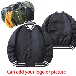 Мужские куртки 2023 Мужчины и женские бомбардировщики Jacke Spring Awomm Pilot Motorcycle Pat Pat