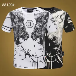 Plein Bear TシャツメンズデザイナーTシャツブランド衣料ラインストーンスカルメンTシャツクラシック高品質のヒップホップストリートウェアカジュアルトップティーPB 11397