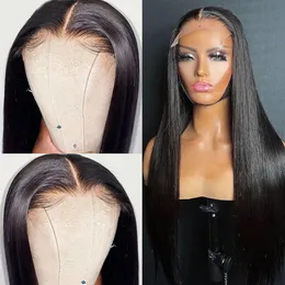 HD Transparent Lace 4X4/5x5 Lace Closure Wig 180% Brazilian Bone Straight Human Hair Wigs For Women Frete Grátis Bling Hair