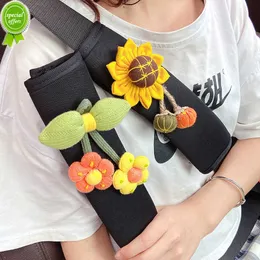 Neue 2er-Packung Sonnenblumen-Sicherheitsgurtpolster für das Auto, Sicherheitsgurtschutz, weiche, bequeme Schultergurtabdeckungen, Gurtpolster, schützen Ihren Nacken