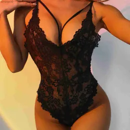 Sexy Lingerie Lace Erotic Hot For Women Sexy Underwear Teddy Baby Doll Halter Plus Size Perspective Sex Lingerie Dress Lenceria L230518
