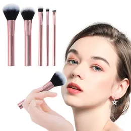 Premium Foundation Brush, Makeup Brush Set, Eye Shadows Angled Eyeliner Brush Set, 5 Piece Set
