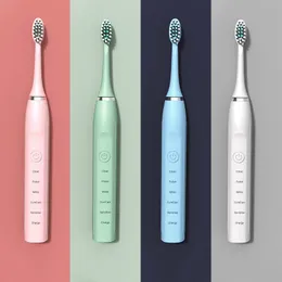 Toothbrush Sonic Electric Toothbrush for Adults Children Ultrasonic Automatic Vibrator Whitening IPX7 Waterproof 3 Brush Head Battery Type 230531