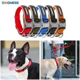 Collars Reflective Dog Collar Adjustable Nylon Dog Collar Durable Dog Collar Leash For Small Medium Large Dogs Pitbull German Shepherd