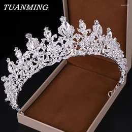 Hair Clips Rhinestone Crown And Tiaras Wedding Bride Tiara Queen Crystal Bridal Jewelry Head Adornment