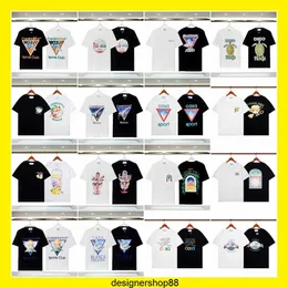 Camisetas Masculinas Ceseblanca Primavera/Verão 23 New Paradise Gate Star Castle Casa Letter Manga Curta Casal T-shirt