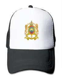 Unisex Man Coat Of Arms Of Morocco Mesh Caps Color Option hat caps Hip Hop Fitted Cap Fashion8983153