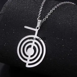 Pendant Necklaces My Shape Cho Ku Rei Science Necklaces for Women Men Stainless Steel Silver Color Healing Energy Yoga Amulet Jewelry Gifts Female J230601