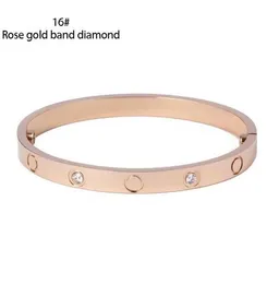 Pulseira de luxo de designer 2023 para homens e mulheres é adequada para todos os tipos de ocasiões Pulseiras de ouro prata rosa incrustadas pulseiras requintadas
