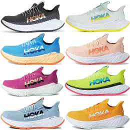 Hoka One Running Shoes Hokas Carbon X3 Outdoor Mens Womens Cushioning Long Distance Runner Shoes Mens Womens Lifestyle Walking Jogging Eur
