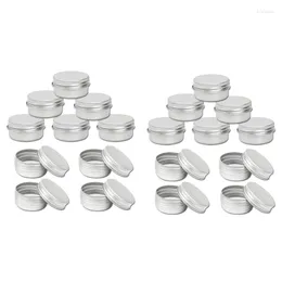 Garrafas de armazenamento 2023 - PACK de lata de alumínio de 50 a 15 ml Grande capacidade de potes de velas de maquiagem vazios grandes potes de cosméticos/velas/temperos/doces