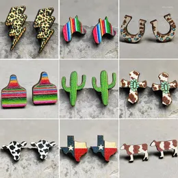 Stud Earrings Earring For Women Cactus Cow Children Jewelry Custom Made Handmade Cute Girls Bar Mitzvah Gift Piercing