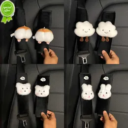 New Cute Cartoon Plush Car Seat Belt Cover Cuscino per spalle Stile Animal Cintura di sicurezza Spalline Protezione per bambini Accessori per auto