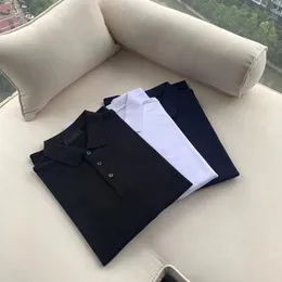 Breathable Ice Cotton Mens Black Designer Polo Shirt Summer Short ...