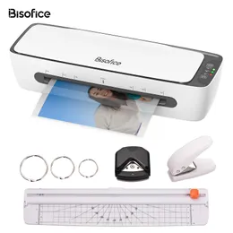 Laminator SL688 Desktop Laminator Machine Set A4 Size Multifunctional Hot and Cold Lamination 9in Max Width Paper Cutter Trimmer Rounder