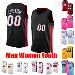 Maglie da basket stampate giovanili Butler Adebayo Lowry Robinson Herro Vincent Strus Jovic Haslem Cain Highsmith Martin Love Oladipo Zeller Robinson Wade