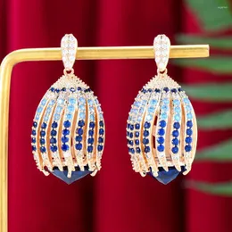 Dangle Earrings GODKI Luxury Crossover Lady Office For Women Wedding Party Dubai Jewelry Aretes De Mujer Modernos 2023