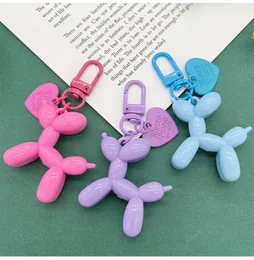 Cute Cartoon Balloon Dog Keychain Pendant Resin Plastic Car Bag Keychains Animal Key Chain Jewelry Gift In Bulk