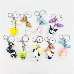 Jewelry Fashion Cartoon Kawaii Bear Frog Keychains Car Backpack Key Ring Accessories Drop Delivery Baby Kids Maternity Otknj