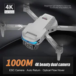 Intelligent Uav XT9 Drone 4K HD Dual Camera RC Dron Aerial P ography WiFi FPV Height Hold Mini Folding Quadcopter Helicopter Gift Toy 230601