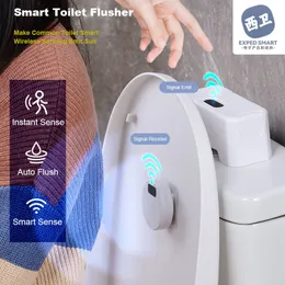 Angle s Automatic Toilet Flush Button Induction Flusher ExternalInfrared KIT Smart Home Kit Flushing Sensor 230601