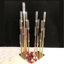 Candelieri in metallo Vasi per fiori Portacandele Centrotavola per matrimoni Candelabri Supporti per colonne Decorazioni per feste Piombo stradale