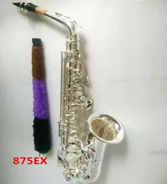 Japan Alto Saxophone SilverPlated YAS 875EX Professional Musical Instrument E Sax Mouthpiece With Hard Case6315261