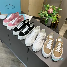 2023-designer Sneakers Gabardine Nylon Casual Shoes Brand Wheel Treners Luksusowe płótno Platforma modowa Solidne buty