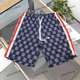 xinxinbuy men women designershorts pant double lette Jacquardニットファブリック春夏ホワイトブラックブルー319151 s-2xl