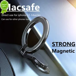 Bil Universal Magnetic Car Phone Holder Stand MacSafe Metal Magnet Car Mount Support i bil för iPhone 14 13 12 Pro Max Mini Samsung