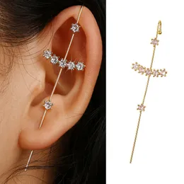 S3702 Moda Jóias Ear Cuff Punk Auricular Punção Agulha Brincos Gancho Peça Sinlge Pendure Brincos