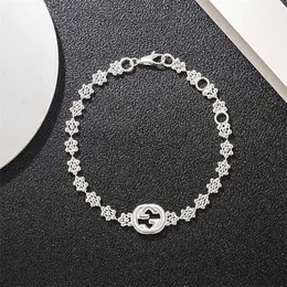 70 % Rabatt auf Designerschmuck, Armband, Halskette, Ring, Schneeflocke, Armband, Sterling-Paar, ineinandergreifende runde Perle, Pflaumenblüten-Handornament, weiblich