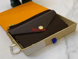 Fashion M69431 Luxurys WALLET CARD HOLDER RECTO VERSO Designers Womens Mini Zippy Organizer Wallet Coin Purse Bag Belt Charm Key P6101309