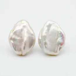 Dangle Chandelier Women's Pearl Earrings Natural Large Pearl Silver Stud Earrings White Baroque Pearl 925 Silver Girl Stud Earrings