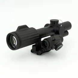 Tactical V-COG 1-6x24 LPVO Rifle Scope Red Segmented Circle Crosshair Riflescope Combina marcações originais .223 .308 Calibre