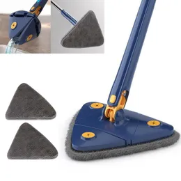 Mops Triangle 360 Rotatable Cleaning Mop Telescopic Household Ceiling Brush Tool Selfdraining To Clean Tiles and Walls 230531