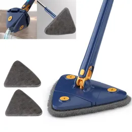 MOPS Triangle 360 ​​Rotatable czyszczący MOP Teleskopowy pędzel sufitowy gospodarstwa domowego narzędzie samozadowolenia do czyszczenia płytek i ścian 230531