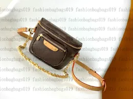 بجانب المسبح Mini Bumbag Monograms Monograms Empreinte Leather Pattern Womener Designer Luxurys Crossbody مطبوعة مع حقيبة سلاسل جيب التدرج M82208 M82347