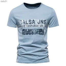 AIOPESON 100% Baumwolle T Shirts für Männer Kurzarm Oansatz Mode Druck Slim Fit männer T-shirts Casual Sommer Männer der Kleidung L230520
