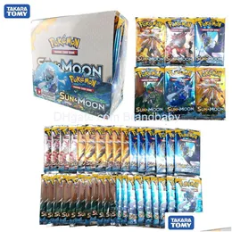 Card Games 324Pcs Cards Booster Box All Seriestcg Sun Moon Edition 36 Packs Per Game Battle Classeur Carte Child Toy Drop Delivery T Dh2Oe