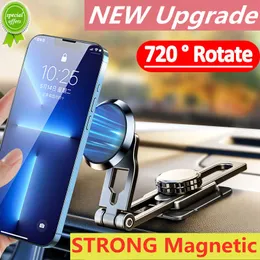 Supporto per telefono per auto magnetico estensibile per auto Supporto 2023 720 Supporto per smartphone con magnete rotante per iPhone 14 13 12 Pro Max Samsung Xiaomi