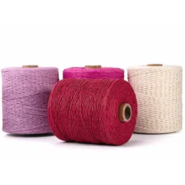 Natural Raffia Turf DIY Hat Weaving Rope Environmental Protection Paper Yarn Handmade Hooked Thread 300 meters P230601