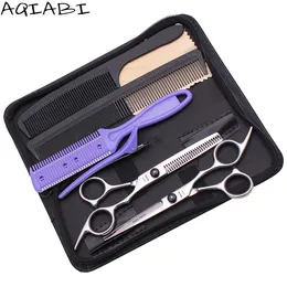 ツールバーバーハサミセット5.5 "6 '' aqiabi Japan Steering Shears Hair Coting Shaits Sactisors HairDressing Shissor