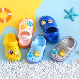 Sommar babyskor sandaler för flickor pojke mules baby flicka toffel tecknad sandal infantil för pojke barns trädgårdsskor