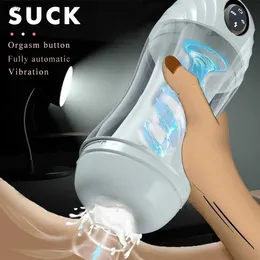 Male Masturbator Toys Automatic Sucking Masturbation Cup sex tooys For Men Deep Throat Vagina Pussy Blowjob Vibrator Sex Machine L230518