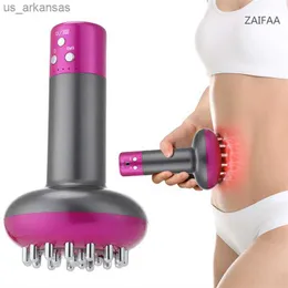 Massageador Corporal Massageador de Celulite Luz Vermelha para Emagrecimento Corporal Guasha Queima de Gordura EMS Massageador Corporal Elétrico Vibratório Perder Peso L230523