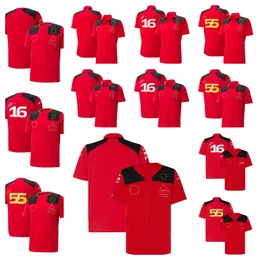 2023 New F1 Team T-Shirt Formula One Racing Polo Shirt بالإضافة إلى قميص مروحة للرجال مخصصة الحجم